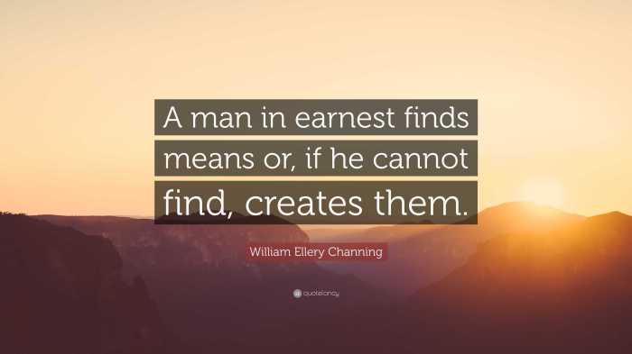 According to william ellery channing