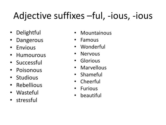 Suffixes suffix ous roots affixes meaning ious prefixes eous