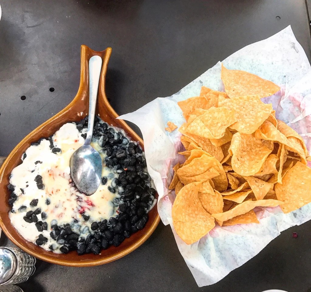 So long saloon black bean dip