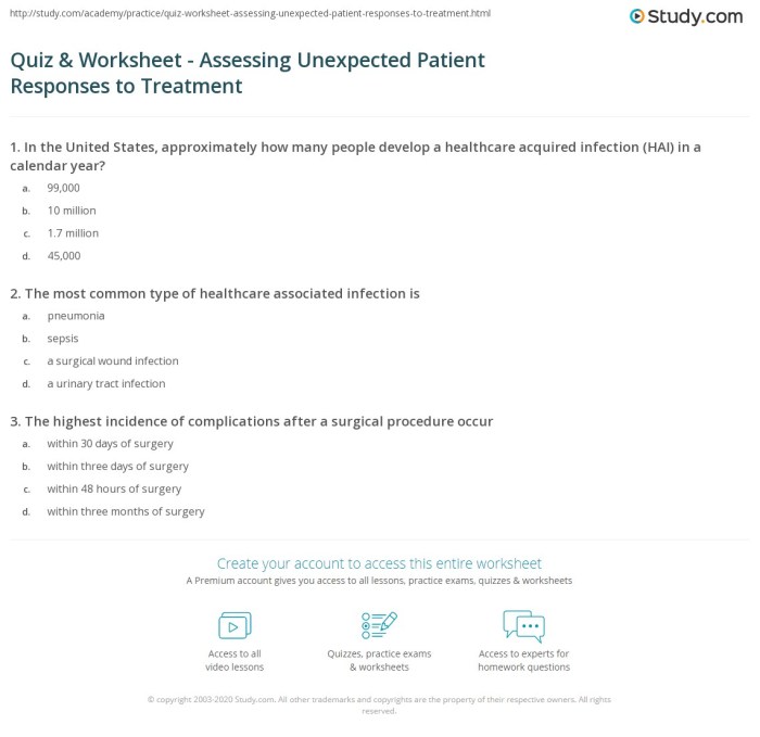 Emergency care sudden illnesses quiz