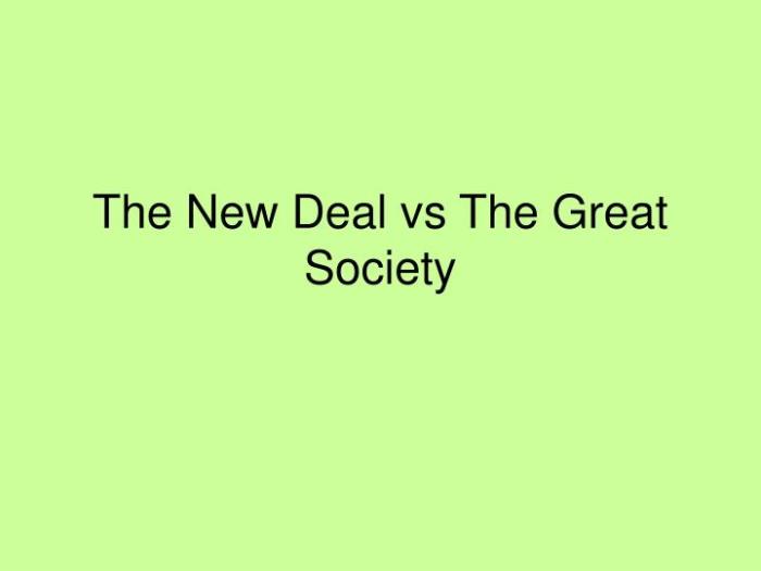 New deal and great society similarities