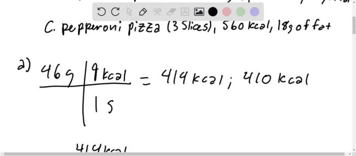 Solved grams kilocalories problem